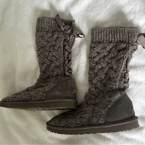 UGG Women's Classic Cardi Cabled Knit Boot